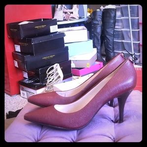 Michael Kors burgundy pumps